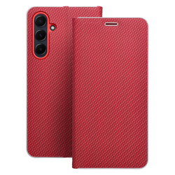 Kabura LUNA Book Carbon do SAMSUNG A25 5G czerwony