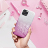 Futerał SHINING do IPHONE 15 PRO MAX transparent/róż