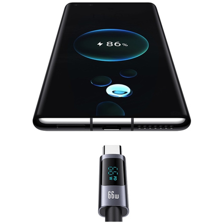 Kabel USAMS Sufeng Series US-SJ673 66W   6A Fast Charging USB-C do USB-A 1.2m tarnish