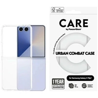Etui CARE by PanzerGlass Flagship Urban Combat do Samsung Galaxy Z Flip 7 - przezroczyste