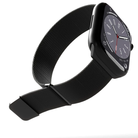 Puro 'MILANESE' Watch für Apple Watch 42-44-45-49m, schwarz