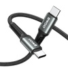 BWOO Pleciony kabel USB-C do USB-C 60W, 3 m