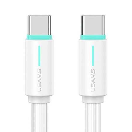 USAMS Kabel USB-C/USB-C 1m SJ734 biały/white YU Series SJ734USB02 (US-SJ734)