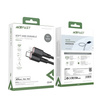 Kabel MFI USB-C - Apple Lightning 3A 1,2m Szybkie Ładowanie i Przesyłanie Danych Zinc Alloy Silicone Charging Data Cable (C2-01) czarny