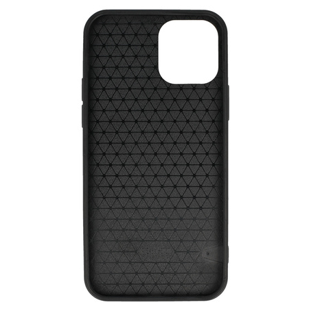 Tel Protect CARBON Case do Iphone 12 Pro Max Czarny z niebieskim paskiem