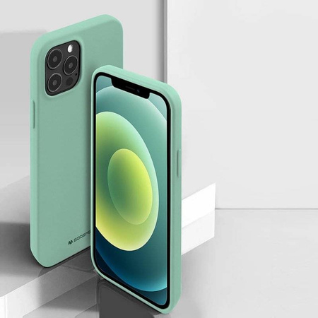 Case IPHONE 14 Matte Silicone Mercury Soft Jelly mint