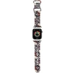 Hello Kitty Silicone Tags Graffiti-Armband für Apple Watch 38/40/41 mm – Beige