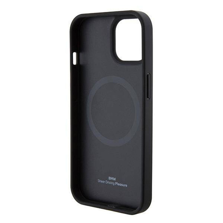 BMW BMHMP15SSLLBK iPhone 15 6,1&quot; schwarz/schwarz Magsafe Hardcase Signature Logo Aufdruck