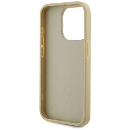 Karl Lagerfeld Wrinkled Metal Signature iPhone 15 Pro Case - Gold