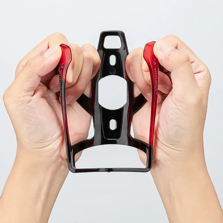 Wozinsky WUR-01BR Fahrradflaschenhalterkorb – Schwarz und Rot