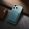iCarer Litchi Premium Leather Case iPhone 14 Pro Magnetic Leather Case with MagSafe Green (WMI14220710-GN)