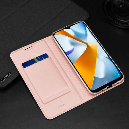 Dux Ducis Skin Pro case for Oppo Reno 8 Pro flip cover card wallet stand blue