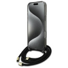Original Case IPHONE 16 PRO Guess Hardcase Crossbody Cord Script MagSafe (GUHMP16LHCTSGNSK) black