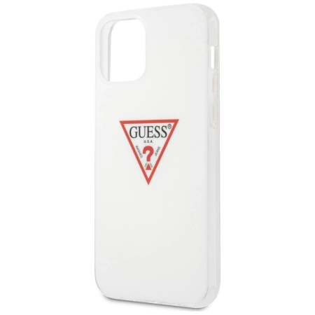 Guess Triangle Logo - Etui iPhone 12 / iPhone 12 Pro (biały)