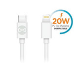 Forever kabel USB-C - Lightning 1,0 m 3A biały