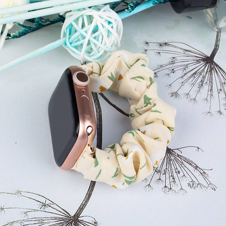 Watch 7 Stoff 7/6/5/4/3/2 / SE (45/44 / 42mm) Armband Armband Armband auf Gummiband gelb