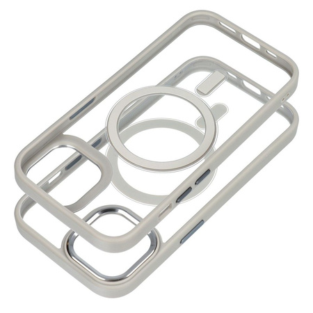 Futerał Color Edge Mag Cover kompatybilny z MagSafe do IPHONE 15 tytanowy szary