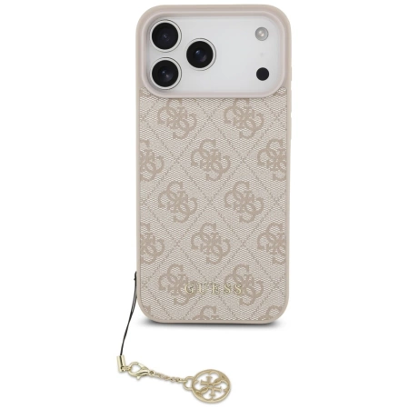Etui Guess 4G Charms Collection MagSafe na iPhone 17 Pro Max - różowe