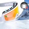 Qunature White Ski Goggles for Adults - White