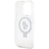 Oryginalne Etui IPHONE 13 PRO Karl Lagerfeld Hardcase Ring Stand Karl&Choupettte MagSafe (KLHMP13XHMRSKCH) białe