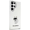 Karl Lagerfeld KLHCS23LHNCHTCT S23 Ultra S918 transparenter Hartschalenkoffer Ikonik Choupette