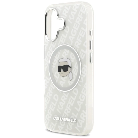 Karl Lagerfeld IML Karl Head Logo MagSafe iPhone 17 Case - Gray