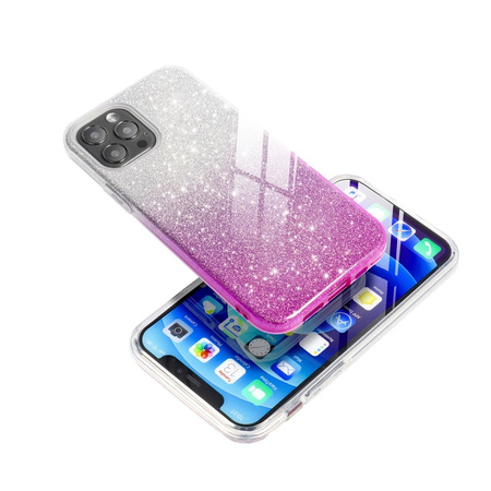 Futerał SHINING do SAMSUNG Galaxy A05 transparent/róż