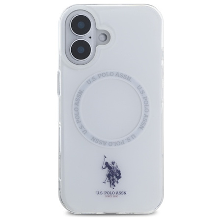 US Polo USHMP16SHOCLDPW iPhone 166.1" biały/white IML Ring MagSafe
