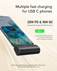Bateria zewnętrzna (Powerbank) VEGER PlugOn - 5000mAh z wbudowanym złączem Typ C PD 20W (W0556P)