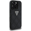 Case IPHONE 16 PRO Guess Hot Stamp 4G Pattern Triangle Metal Logo black