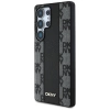 DKNY Leather Checkered Pattern MagSafe-Hülle für Samsung Galaxy S25 Ultra schwarz