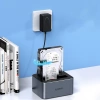 Stacja dokująca na 2 dyski z funkcją klonowania offline 2,5"/3,5" SATA HDD/SSD - szara