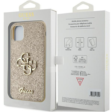 Oryginalne Etui IPHONE 11 / XR Guess Hardcase Glitter Script Big 4G