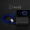 SBS TECABLETISSUETCB USB-C – USB-C-Kabel 1,5 m 60 W geflochten – blau