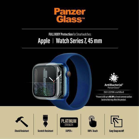 Tempered Glass 5D APPLE WATCH 7 (45MM) PanzerGlass Full Body (3659) transparent
