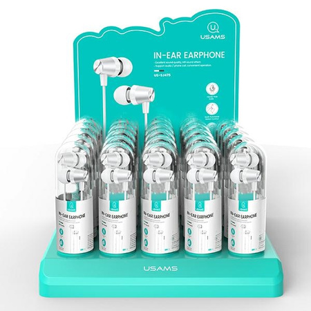USAMS Set 30 szt. słuchawki EP-42 3,5 mmbiały/white SJ475HSTZ02