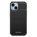 3 w 1 etui iPhone 14 Plus z MagSafe portfel blokada RFID podstawka Dux Ducis Rafi Mag - czarne