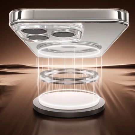 Joyroom JR-16JL6 iPhone 16 Pro Ultradünne MagSafe-kompatible Hülle mit 360°-Ringständer – Gold