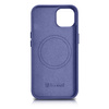 iCarer Case Leather genuine leather case cover for iPhone 14 Plus light purple (MagSafe compatible)