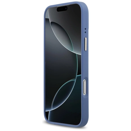 Guess 4G Strass Logo MagSafe Case für iPhone 17 Pro Max - Blau