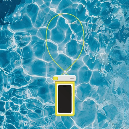 Baseus DeepDive-Gehäuse wasserdicht IPX8 mit 4 Dichtungsschichten – weiß und gelb