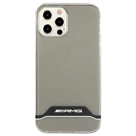 Etui AMG Electroplate Black&White na iPhone 12 / 12 Pro - przezroczyste
