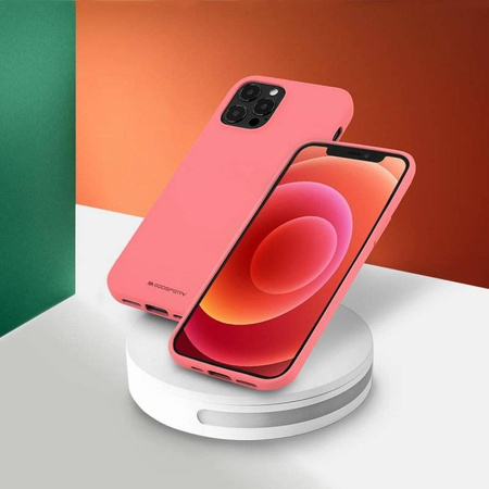 Case IPHONE 14 PLUS Matte Silicone Mercury Soft Jelly light pink