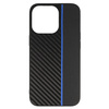 Tel Protect CARBON Case do Iphone 13 Pro Czarny z niebieskim paskiem