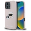 Karl Lagerfeld Silikonhülle Heads Print MagSafe für iPhone 16 Pro - Rosa