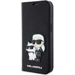 Karl Lagerfeld KLBKP14XSANKCPK iPhone 14 Pro Max 6.7" bookcase czarny/black Saffiano Karl & Choupette