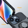 Joyroom Dual Hinge Case für iPhone 14 gepanzerte Hülle mit Ständer und Ringhalter schwarz