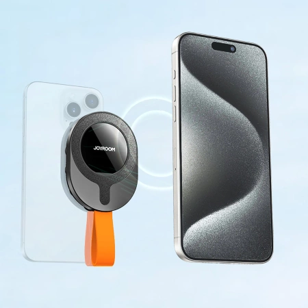 Joyroom JR-ZS393-S Magnethalter mit Saugnäpfen für 4,7-7-Zoll-Telefone – Schwarz und Orange