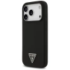 Guess Silikon Triangle Logo MagSafe Case für iPhone 17 Pro - Schwarz