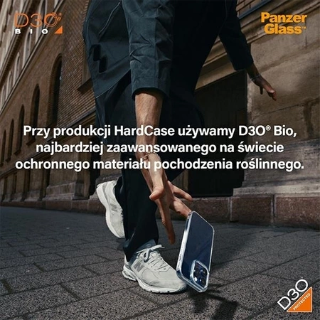PanzerGlass HardCase with D3O and Military Grade Certification for iPhone 15/14/13 - Transparent